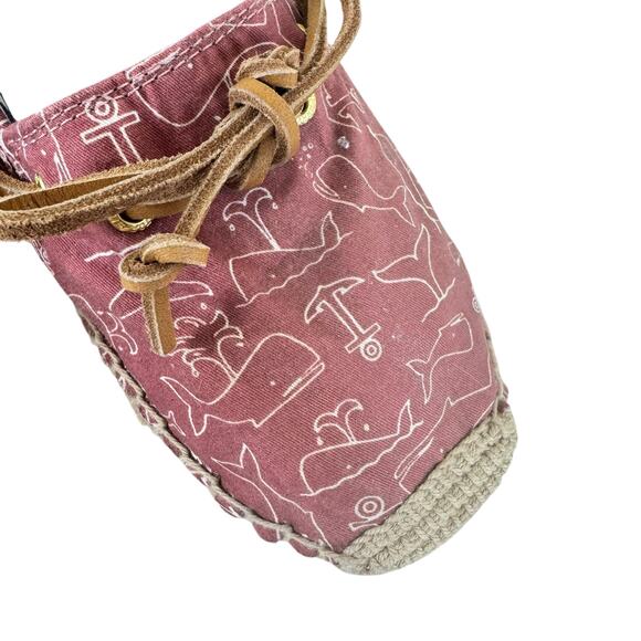 Sperry Topsider Katama Whale Print Slip on Espadrille Flats Women's Size  8 - Picture 2 of 13